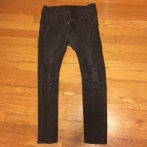 Sz 32x30 H&M Jeans all black ripped style